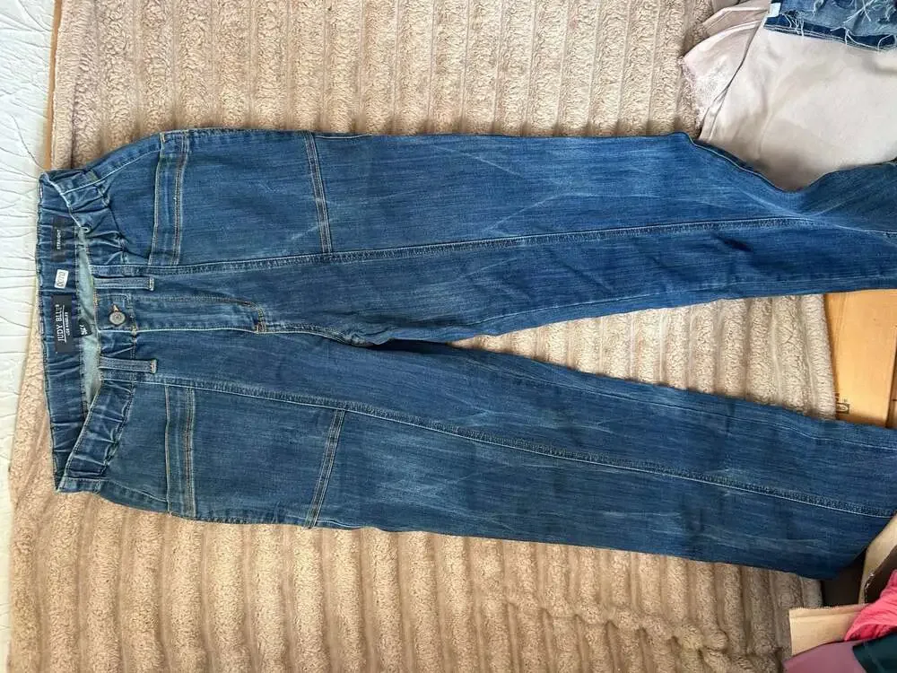 Judy Blue High Rise Elastic Waist Straight Leg Jeans Size 5/27 #0070